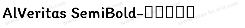 AlVeritas SemiBold字体转换